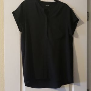 Black short sleeve blouse